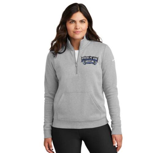 Steelclaw Nike Women's Club Fleece Sleeve Swoosh 1/2-Zip
