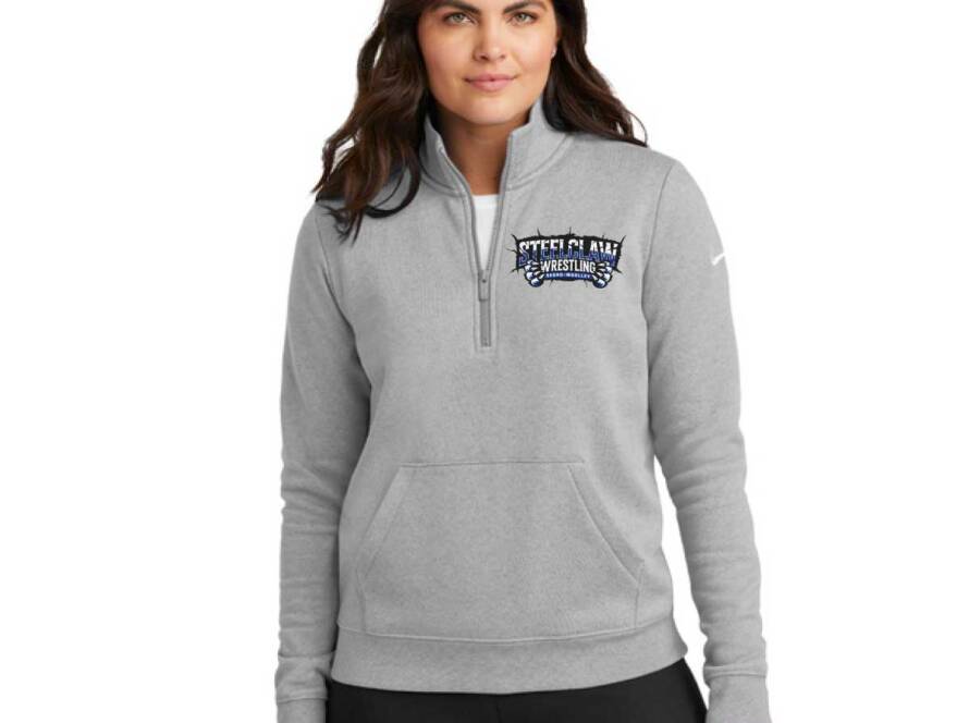 Steelclaw Nike Women's Club Fleece Sleeve Swoosh 1/2-Zip