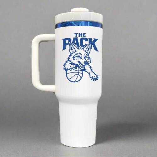 4th Grade "The Pack" Laser Engraved Personalized 40oz Tumbler with Handle