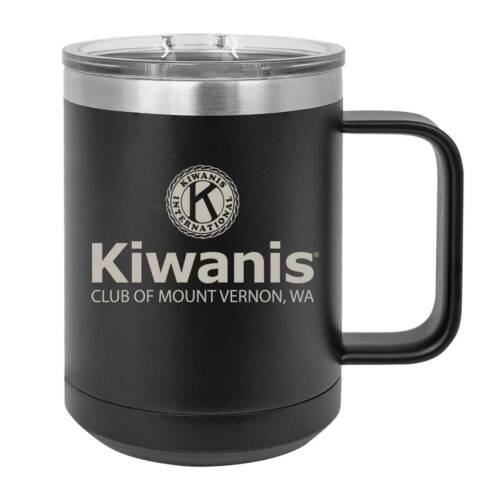 Black 15oz Engraved Polar Camel Coffee Mug