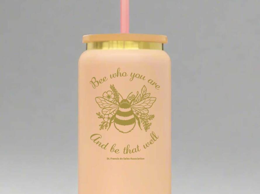 Peach Engraved 16oz Tumbler