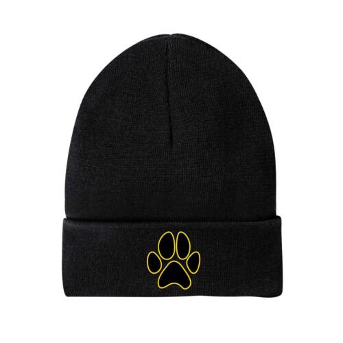 *NEW* Conway Leatherette Patch Paw Beanie