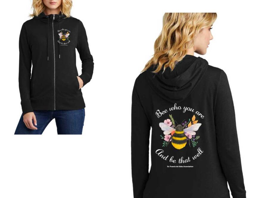 Women’s Featherweight French Terry™ Full-Zip Hoodie (Front & Back Print)