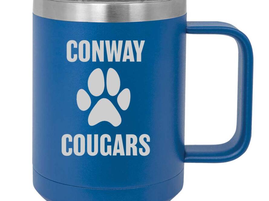 *NEW* Conway Classic Engraved 15oz Polar Camel Mug with Slider Lid
