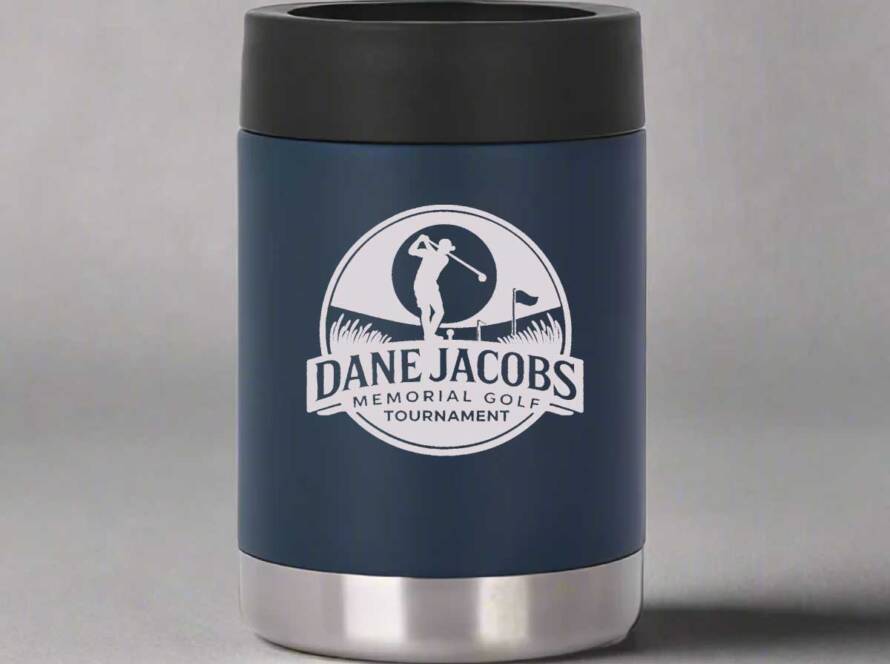 DJM Golf Tournament - 12oz Navy Can Cooler