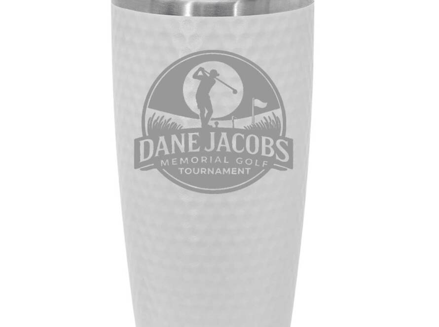 DJM Golf Tournament - 20oz Golf Ball Tumbler with Slider lid